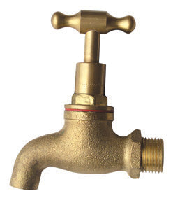 T HEAD BIB COCK 1/2″ TH RB WELS 3 STAR