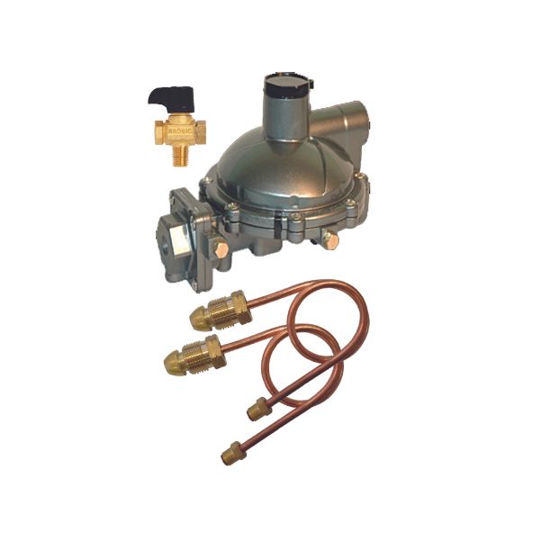 Regulator Dual Stage Kit Manual C/over 790 Mj Bracket + 2 C/pigtail