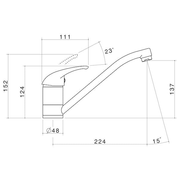Elegance Sink Mixer - Lead Free