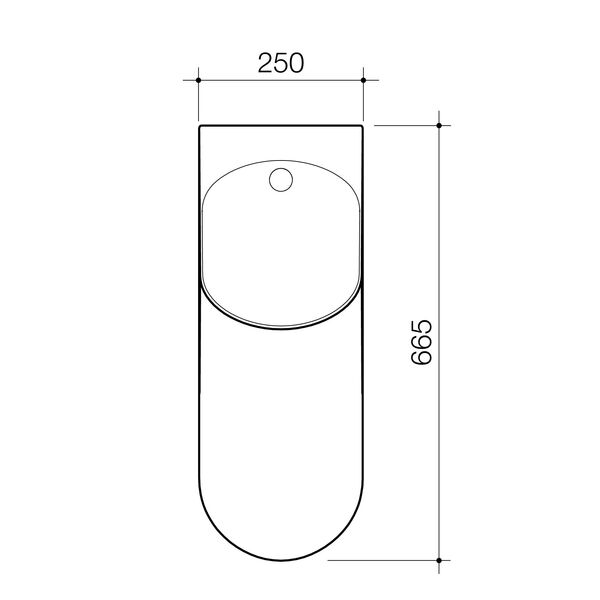 Cube CleanFlush® 0.8L Electronic Urinal (with GermGard®)