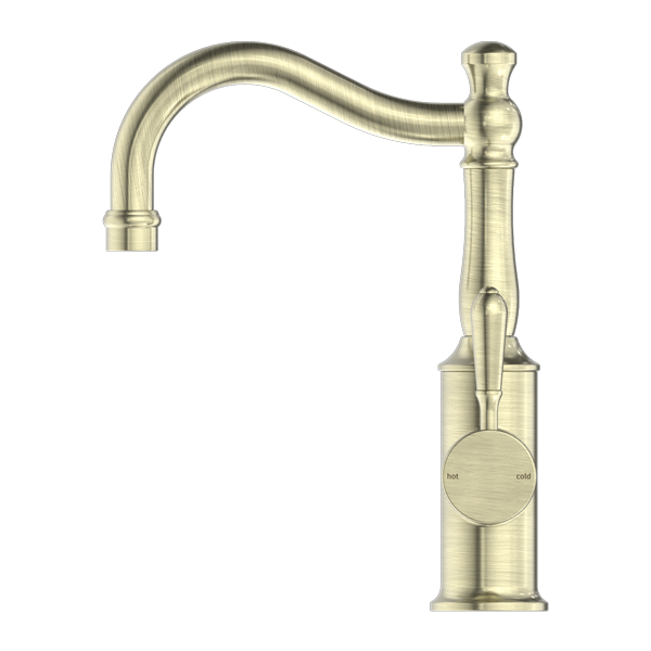 York Basin Mixer Hook Spout With Metal Lever
