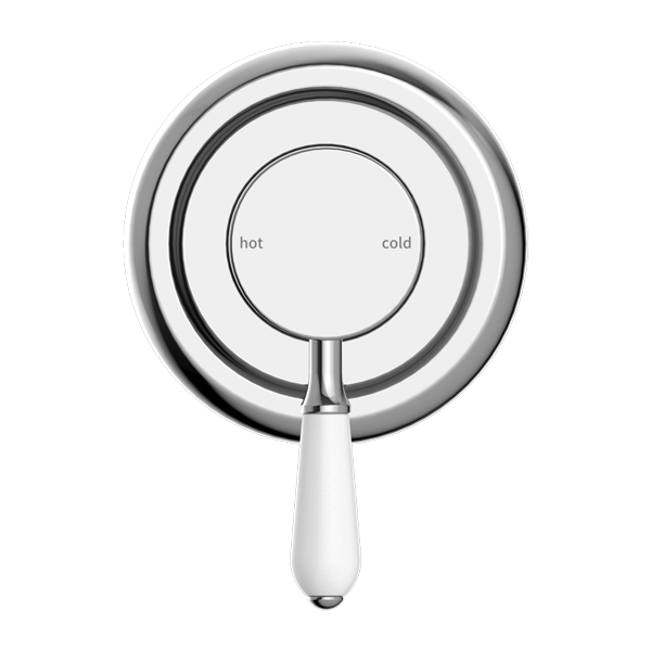 York Shower Mixer With Porcelain Lever