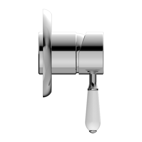 York Shower Mixer With Porcelain Lever