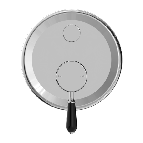 York Shower Mixer With Divertor With Porcelain Lever