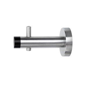Coat Hook with Bumper in Stainless Steel