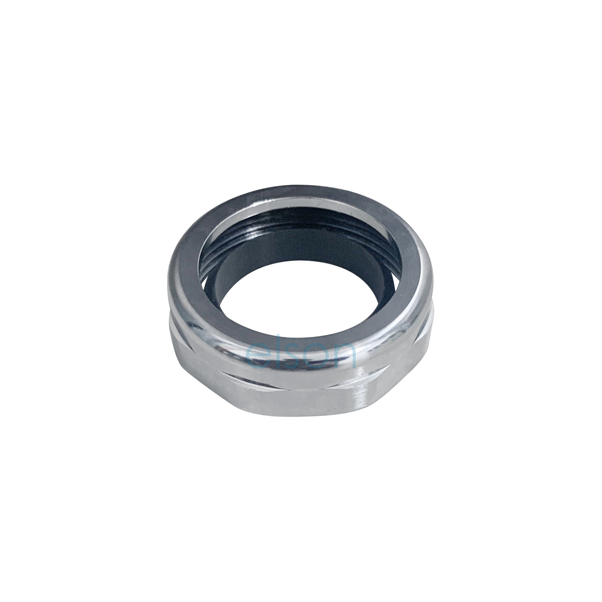TRAP NUT CHROME & RUBBER OLIVE 40mm SUIT PVC