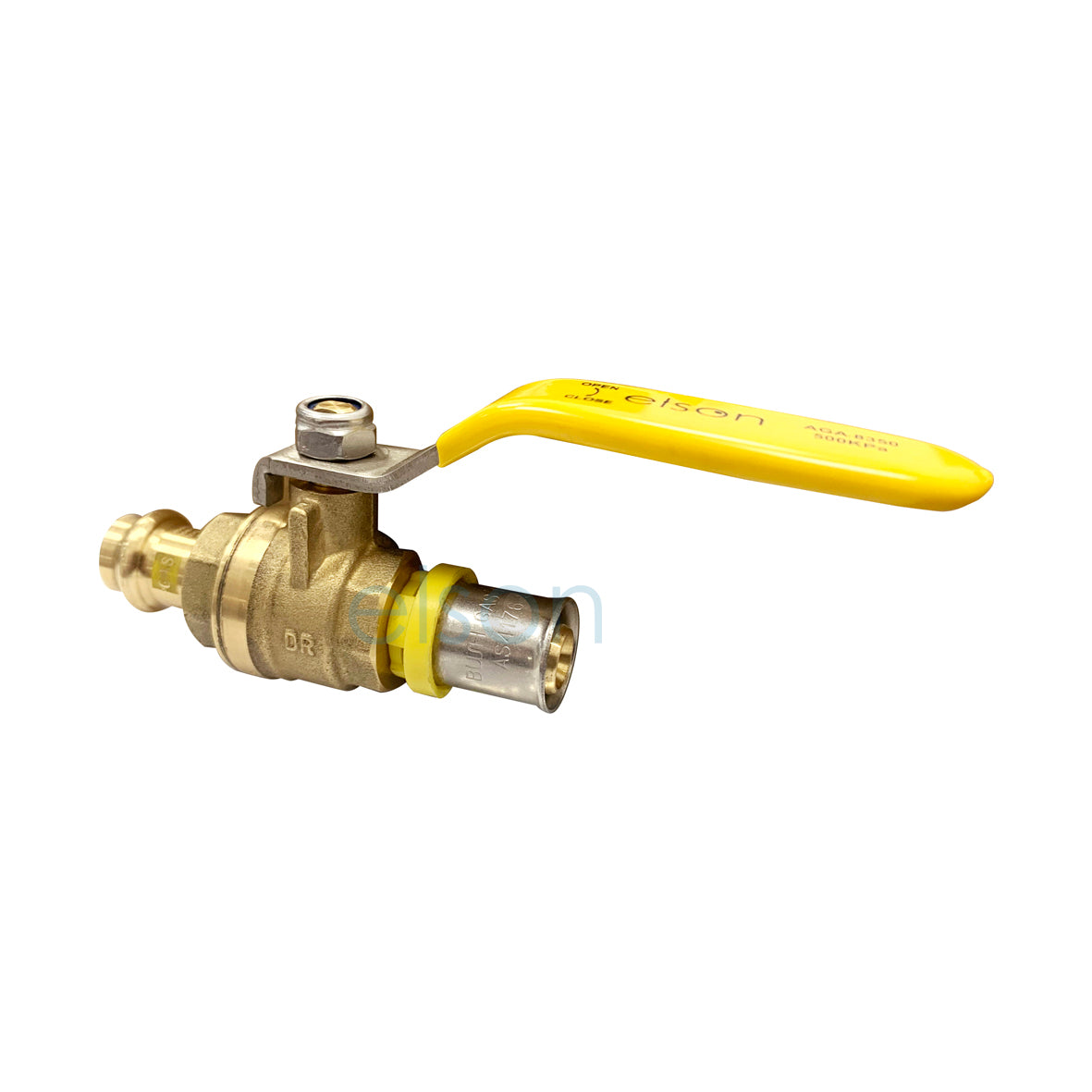 PRESS GAS TO BUSHPEX CRIMP GAS B/V DR BRASS L/H 16mm 72990