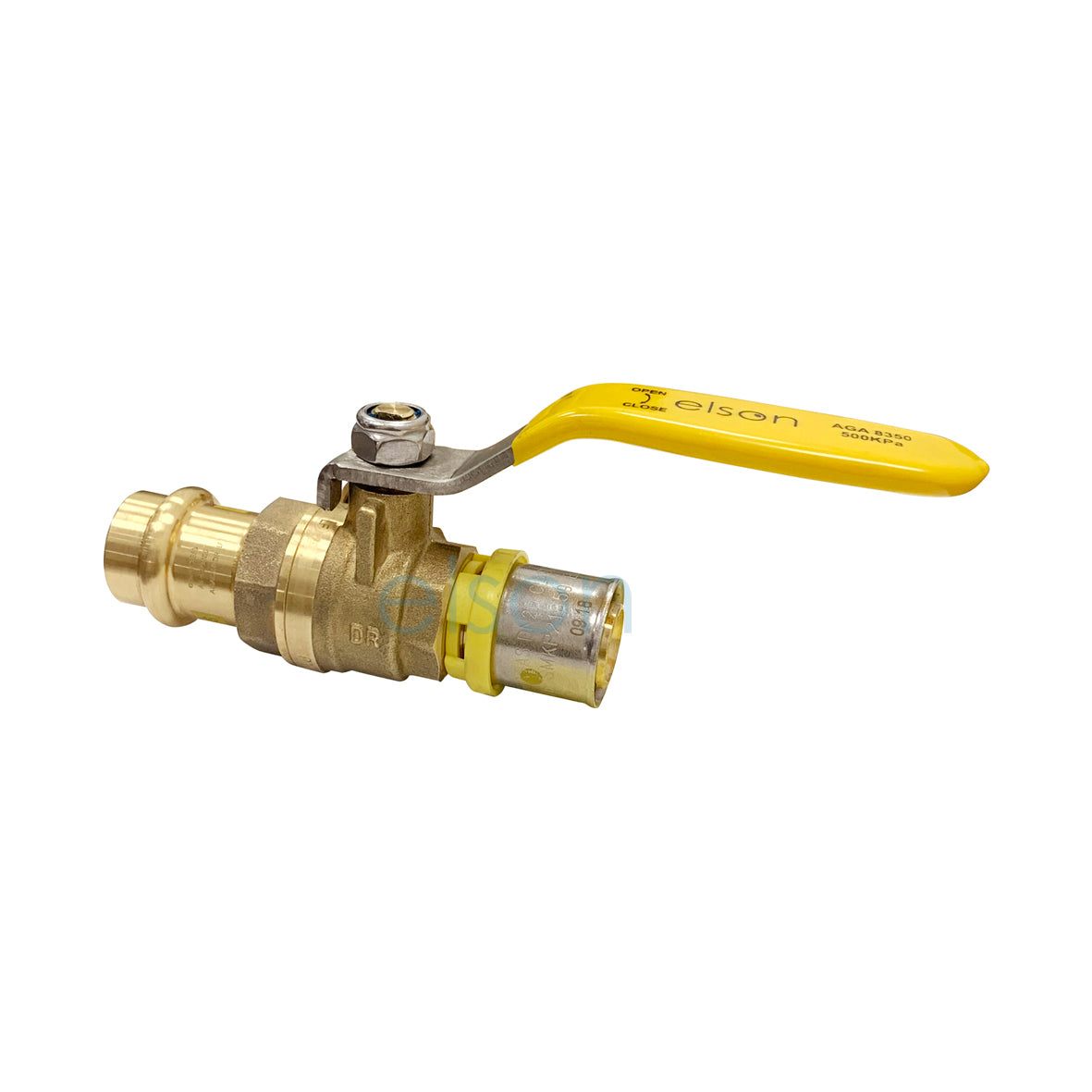 PRESS GAS TO BUSHPEX CRIMP GAS B/V DR BRASS L/H 20mm 72992