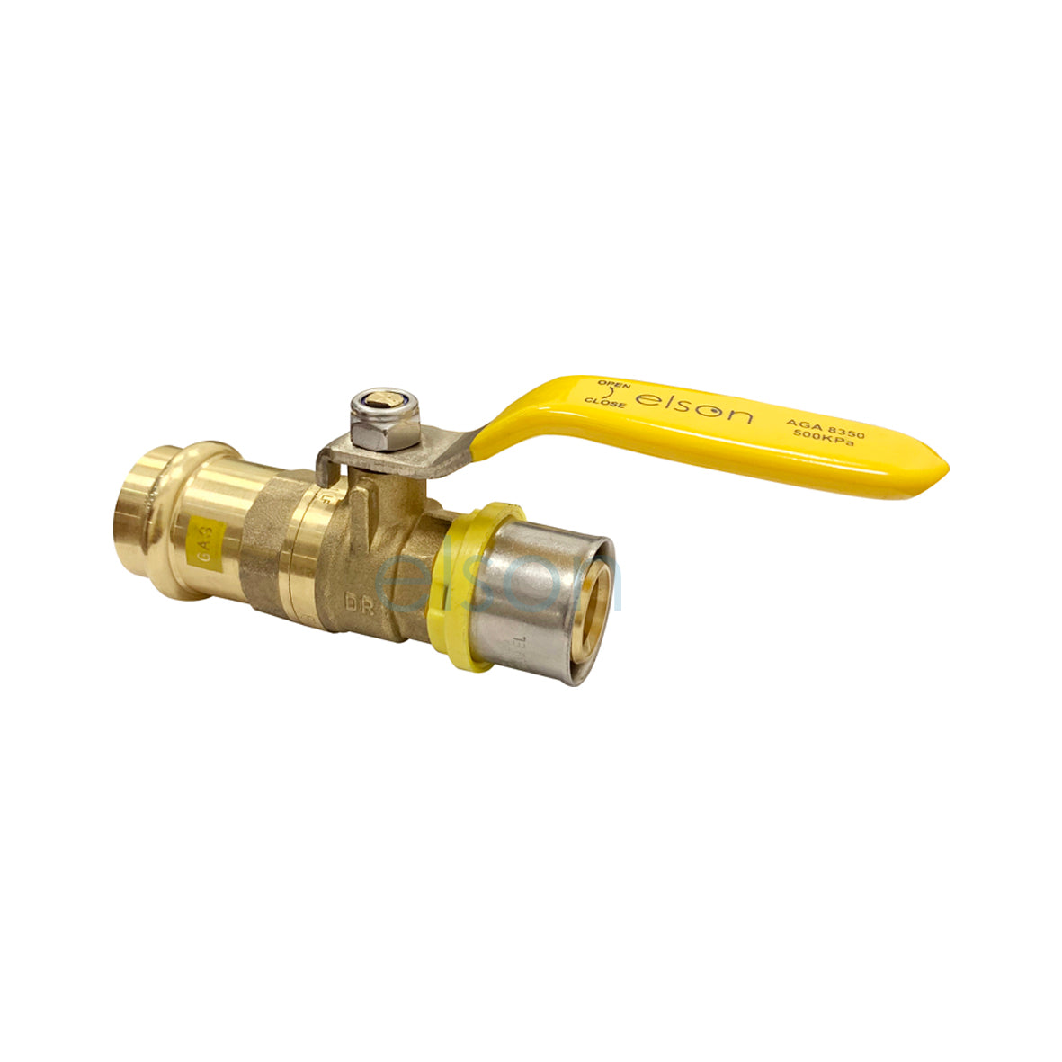 PRESS GAS TO BUSHPEX CRIMP GAS B/V DR BRASS L/H 25mm 72994