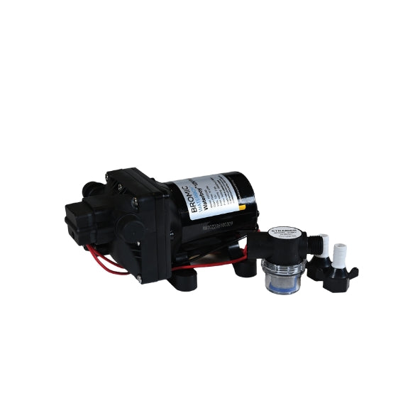 Bromic 12V Diaphragm Water Pump – Self-Priming, Quiet, 4.3L/min Flow for RV, Caravan & Marine Use