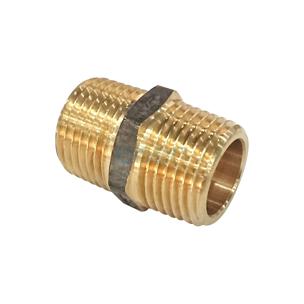 NIPPLE HEXAGON R1/2 (15mmMI) BRASS TAPERED