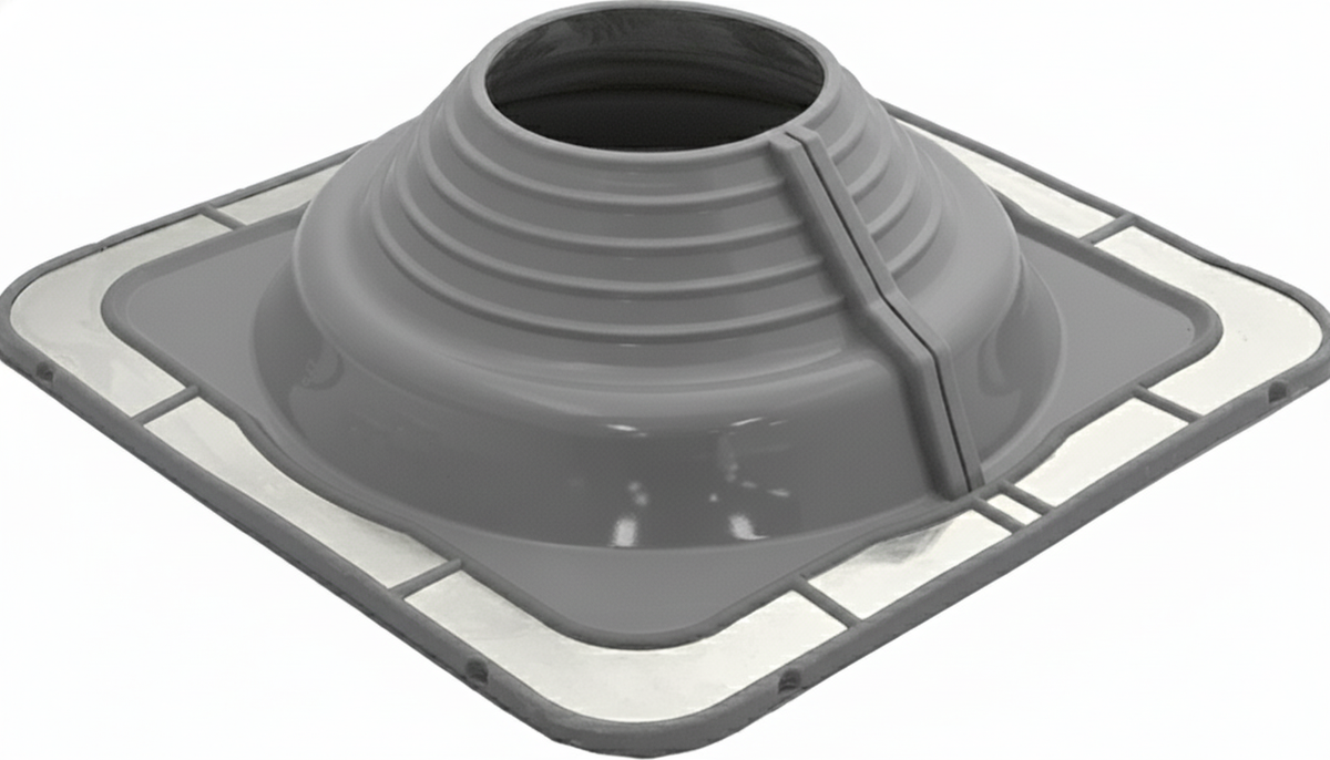 FlashRite #5 EPDM Roof Flashing - Grey, 125-200mm Pipe Range, Metal Roof | AFE5G125-200