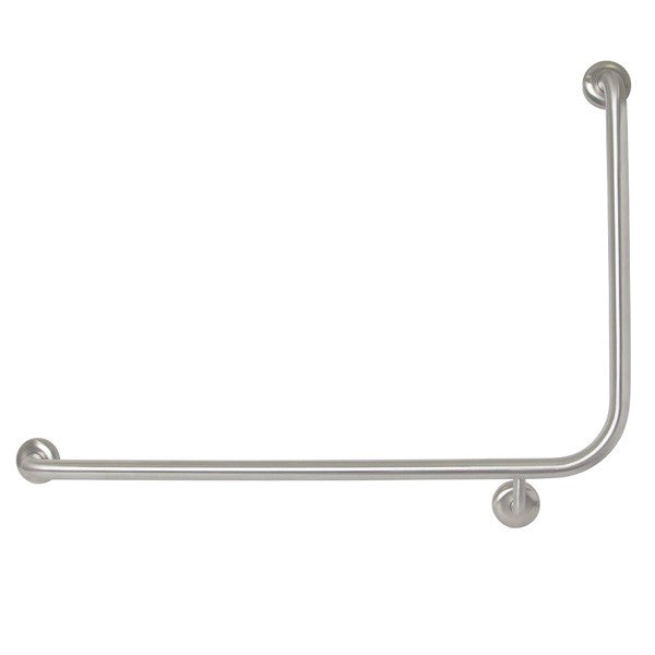 90° Flush Mount Side Wall Grab Rail LH in Antimicrobial