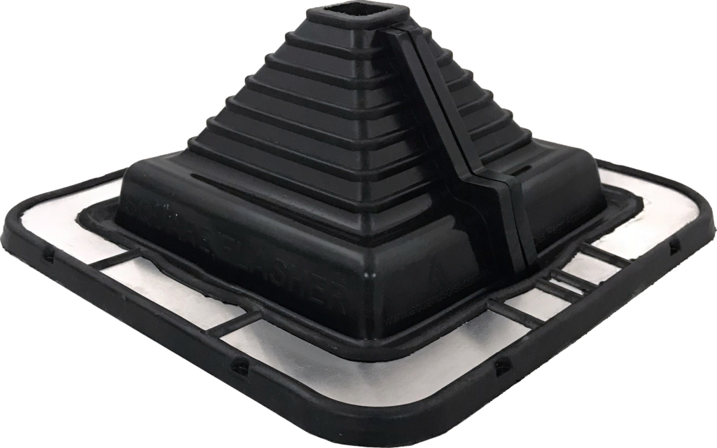 Aquaseal Square #3 EPDM Roof Flashing - Black, 25-100mm, BAL 12.5 | ASQE3B25-100