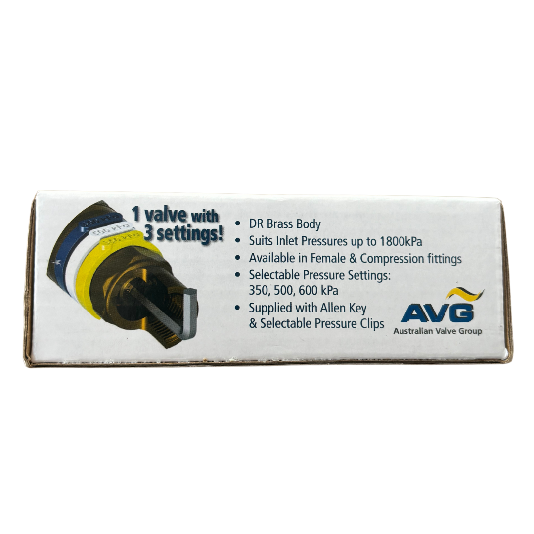 15mm Triset Pressure Limiting Valve 1/2" Female BSP AVG PLV15F