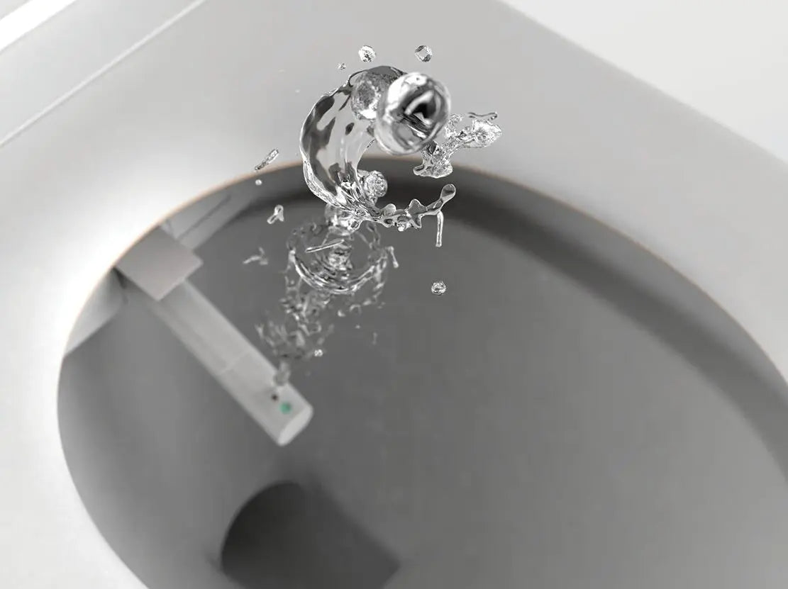 Wall Faced Rimless Smart Toilet Suite with Bidet, Heated Seat, UV Sterilisation & Warm Air Dryer — WELS 4 Star