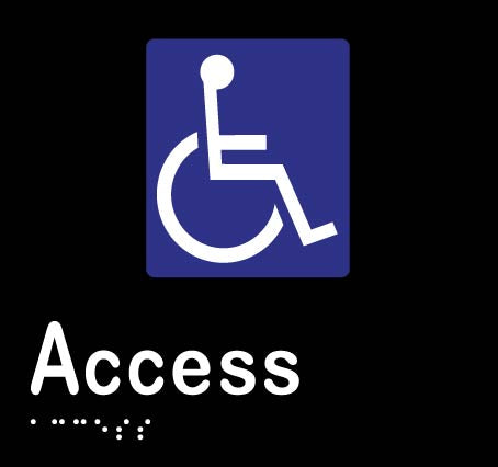 Accessible Access 160mmW x 150mmH