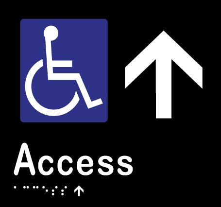 Accessible Access - Arrow Up