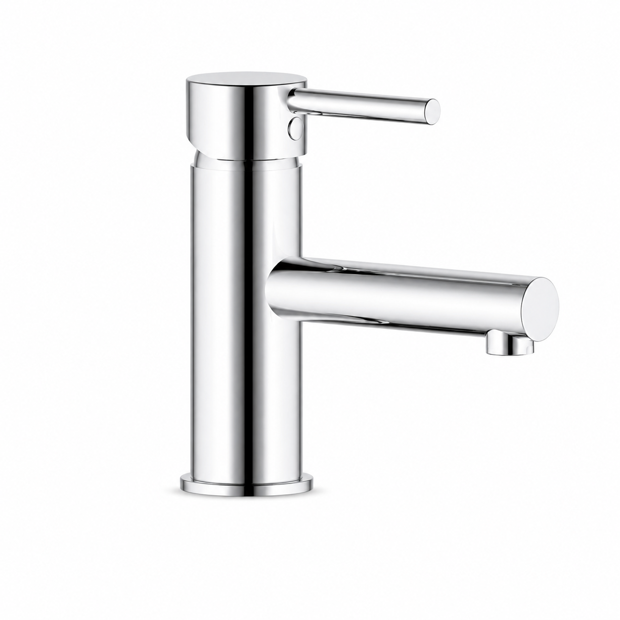 Basin Mixer Tap — Straight Outlet, Solid Brass, 35mm Ceramic Disc, WELS 4 Star 7.5L/min