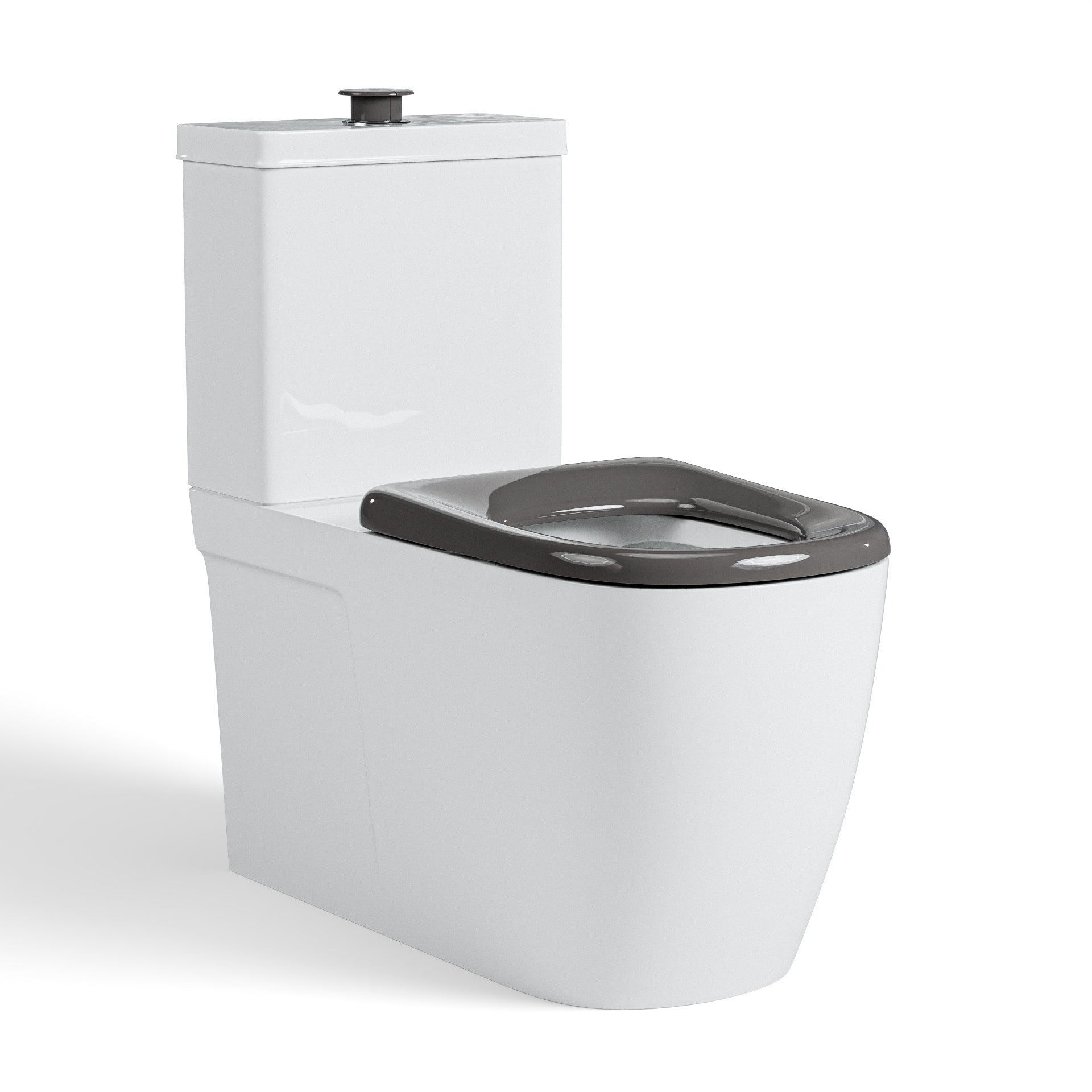 NDIS Disabled Back to Wall Rimless Toilet - 200kg Rated with Grey Seat