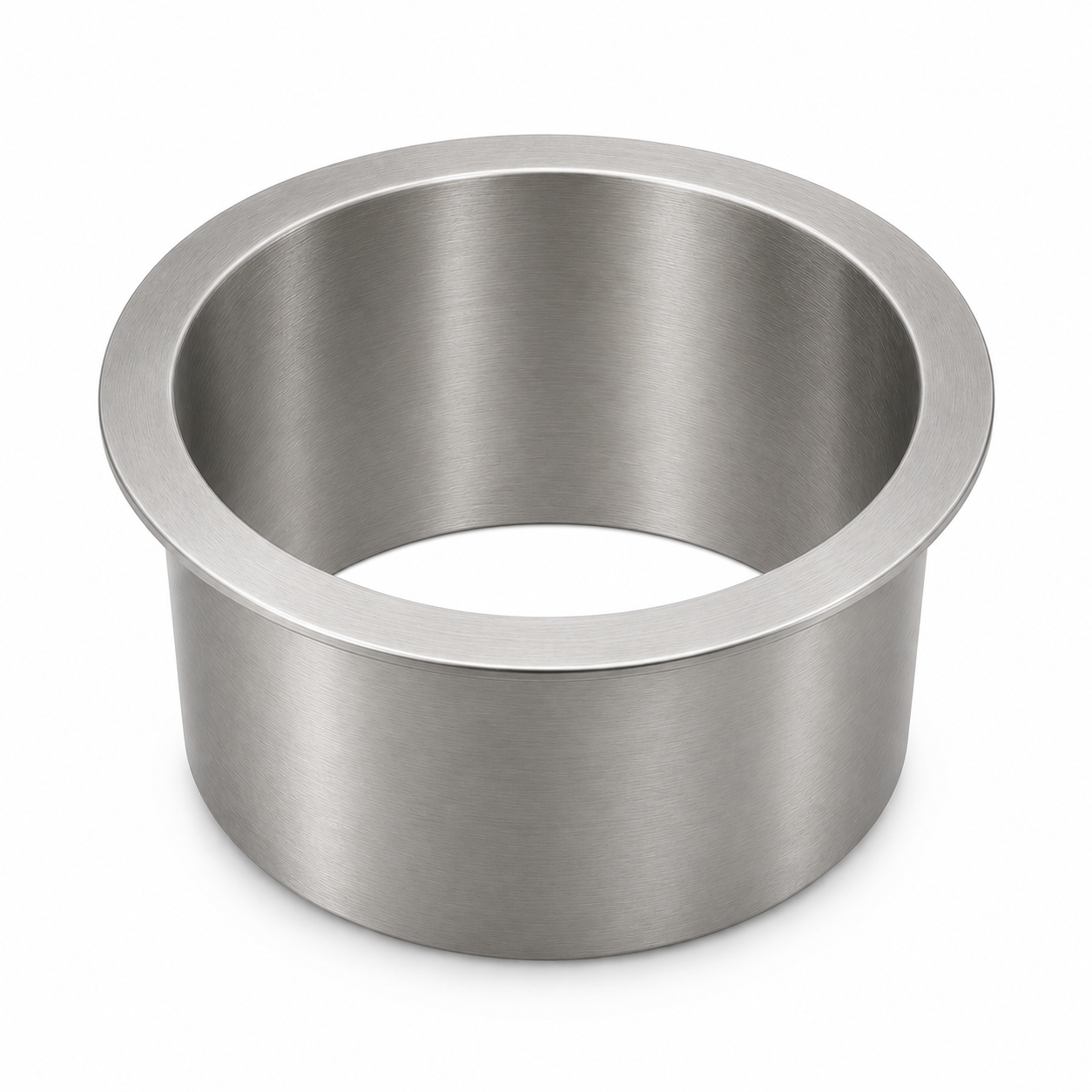 Round Insert Waste Chute - 304 Satin Stainless Steel