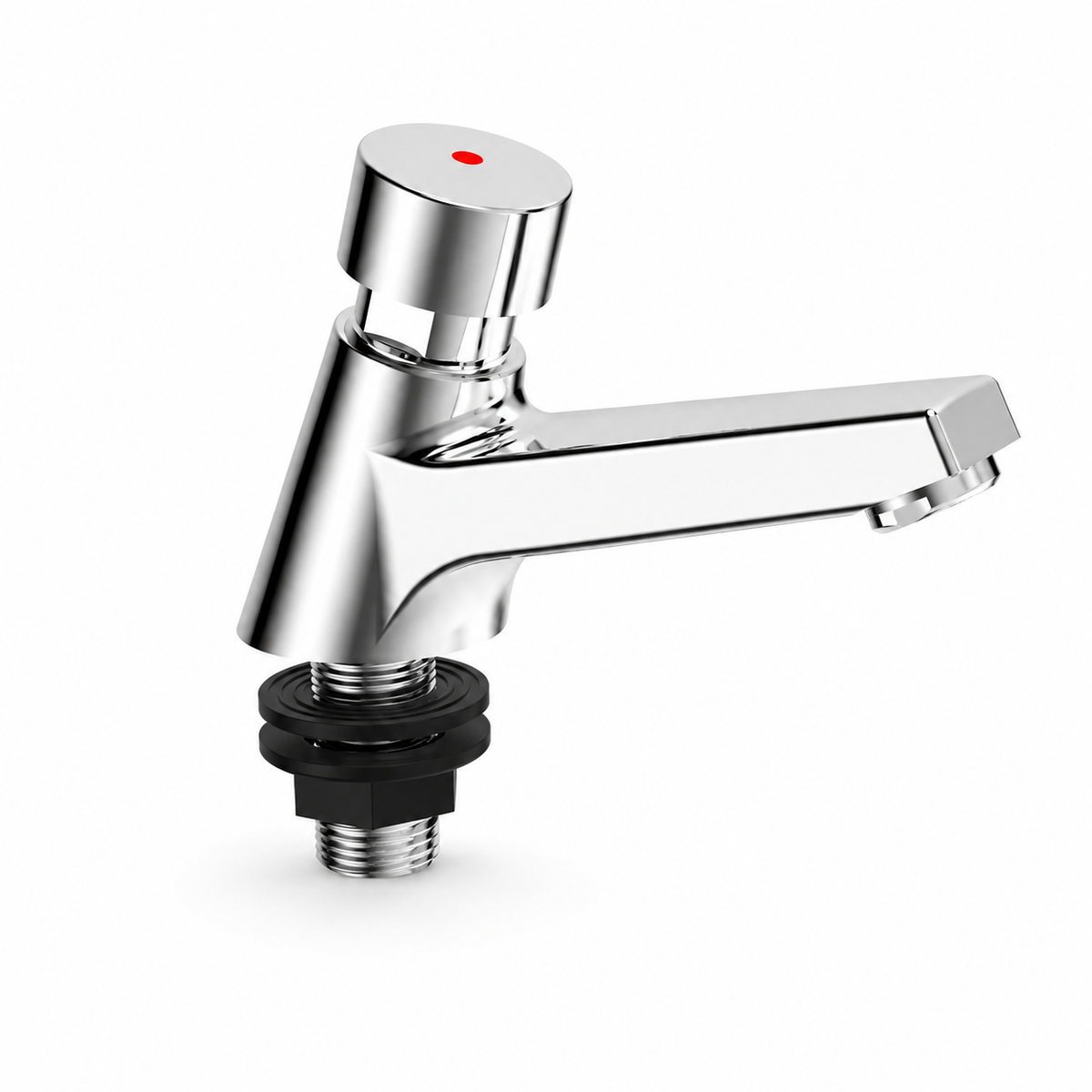 Timed Pillar Tap - Chrome Push Button, WELS 5 Star | BLUEGUM-PT
