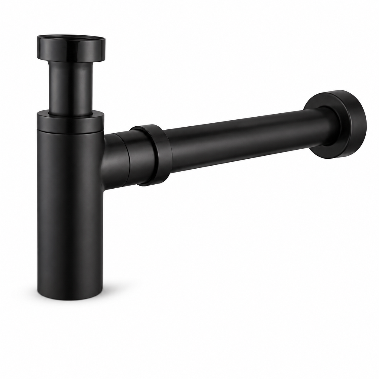 Adjustable Bottle Trap 32/40mm — Matte Black,WaterMark Certified | T168BLK