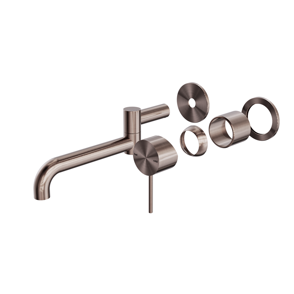 Mecca Wall Basin/bath Mixer Swivel Spout 225mm Trim Kits Only