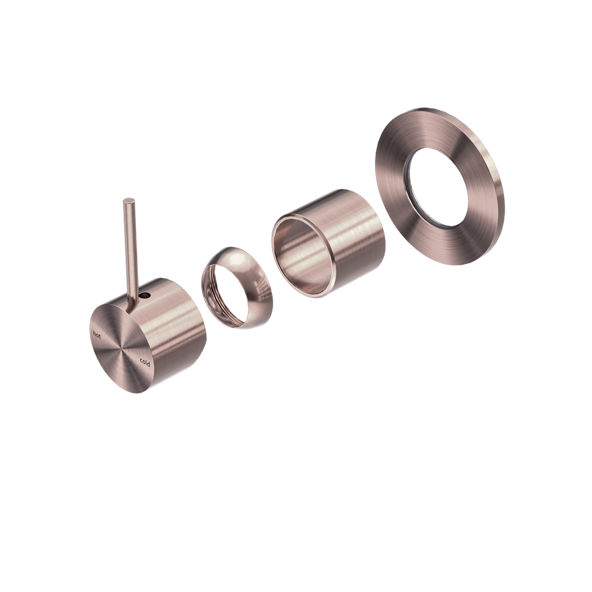 Mecca Shower Mixer Handle Up 80mm Plate Trim Kits Only