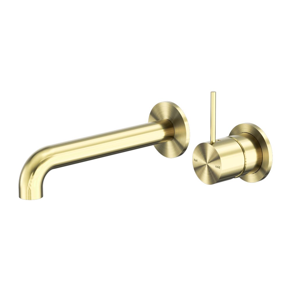 Mecca Wall Basin/bath Mixer Separate Back Plate Handle Up 120mm