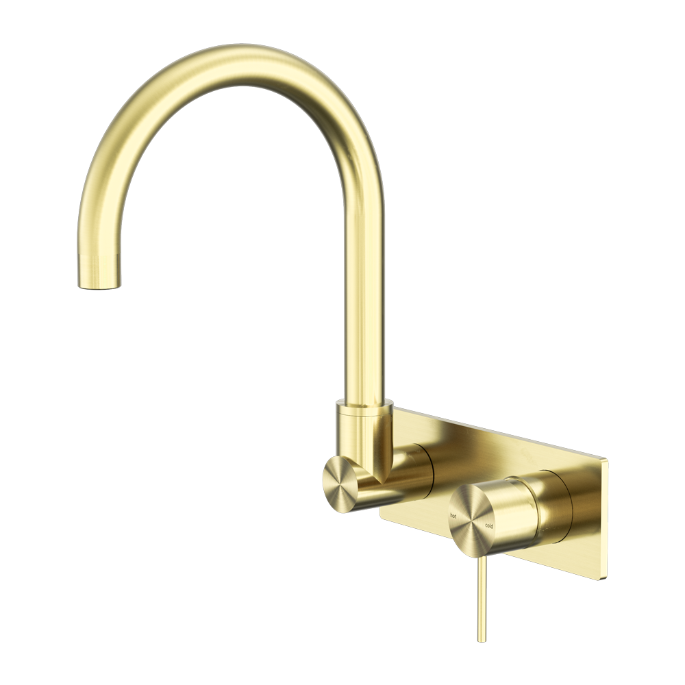 Mecca Wall Basin/bath Mixer Swivel Spout