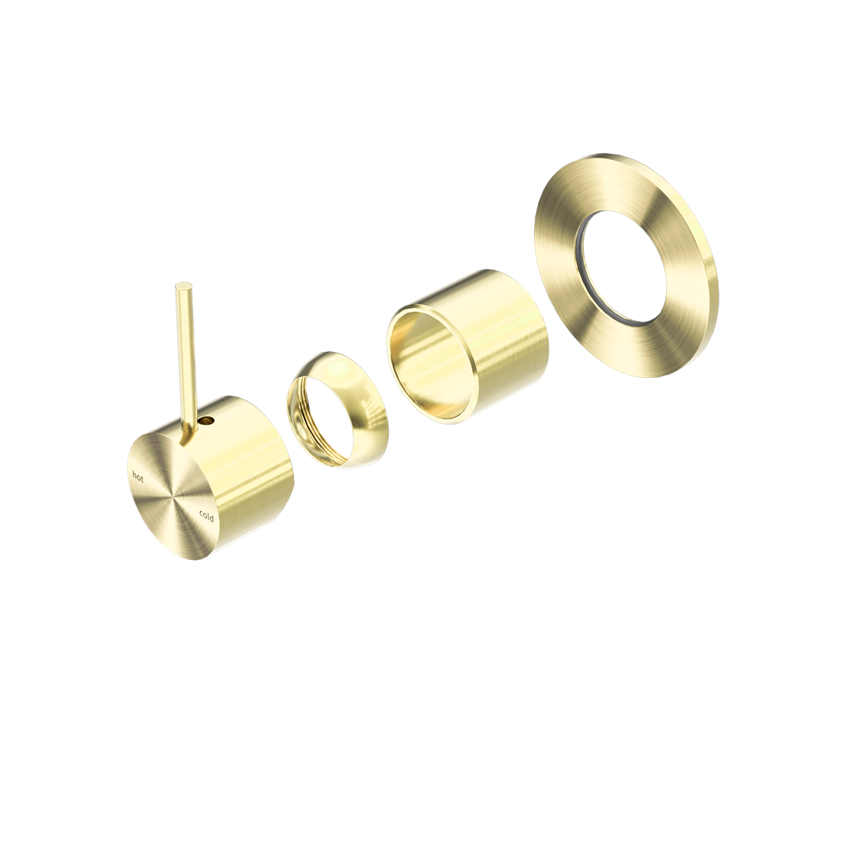 Mecca Shower Mixer Handle Up 80mm Plate Trim Kits Only