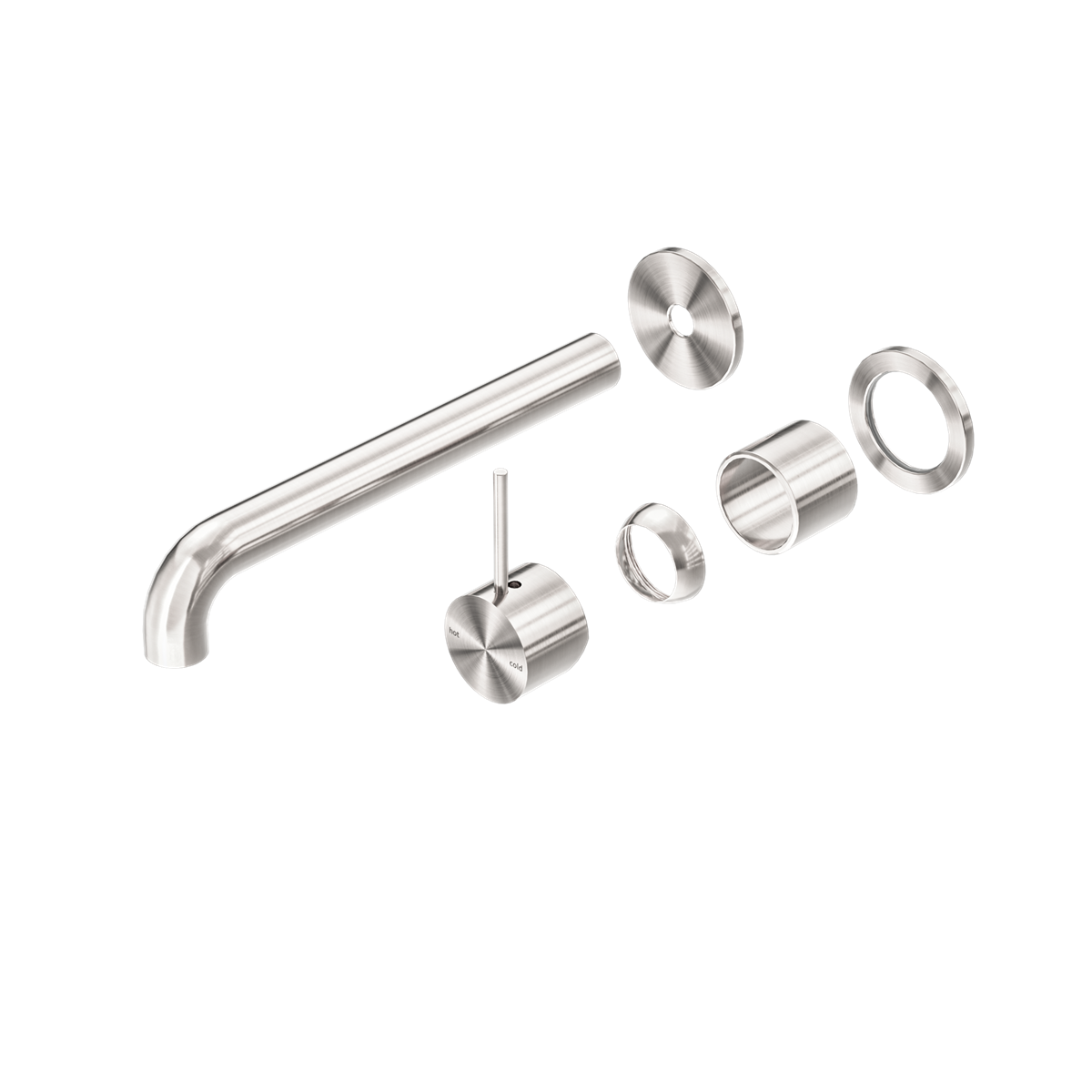 Mecca Wall Basin/bath Mixer Separate Back Plate Handle Up 120mm Trim Kits Only
