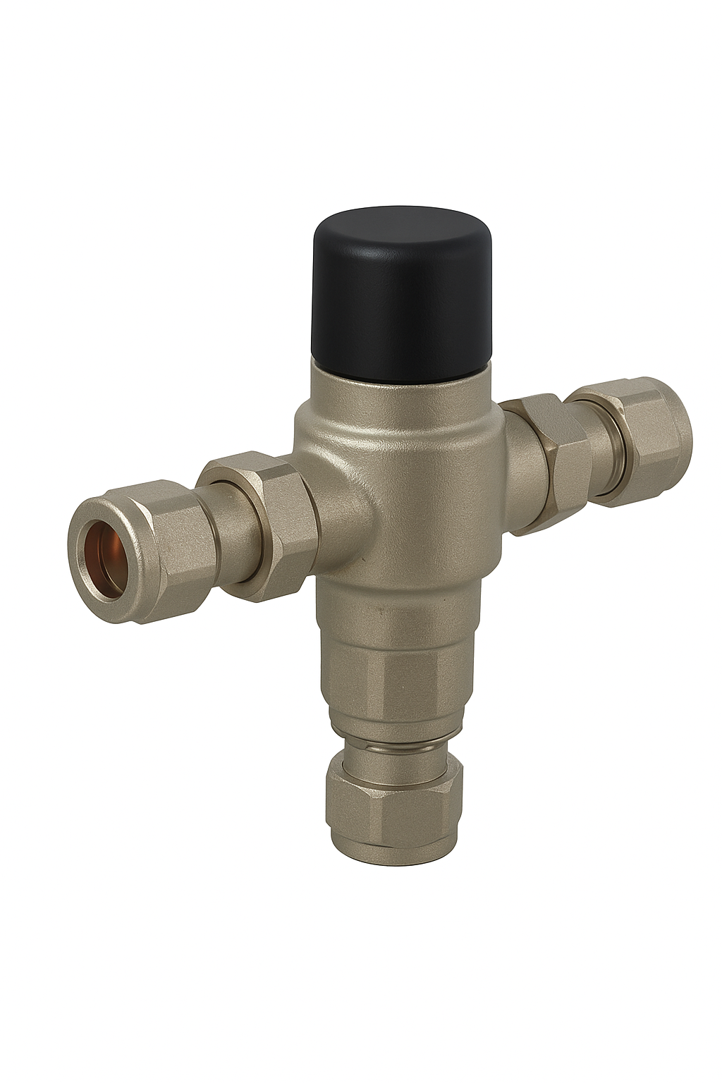 AVG TVA25HF Tempering Valve 25mm – High Flow Low Pressure DZR Brass Hot Water Safety Valve