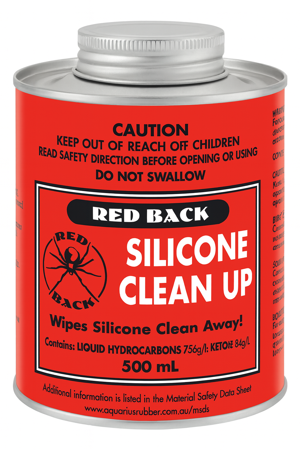 Red Back Silicone Clean-Up 500 mL – Remove Uncured & Cured Silicone Easily