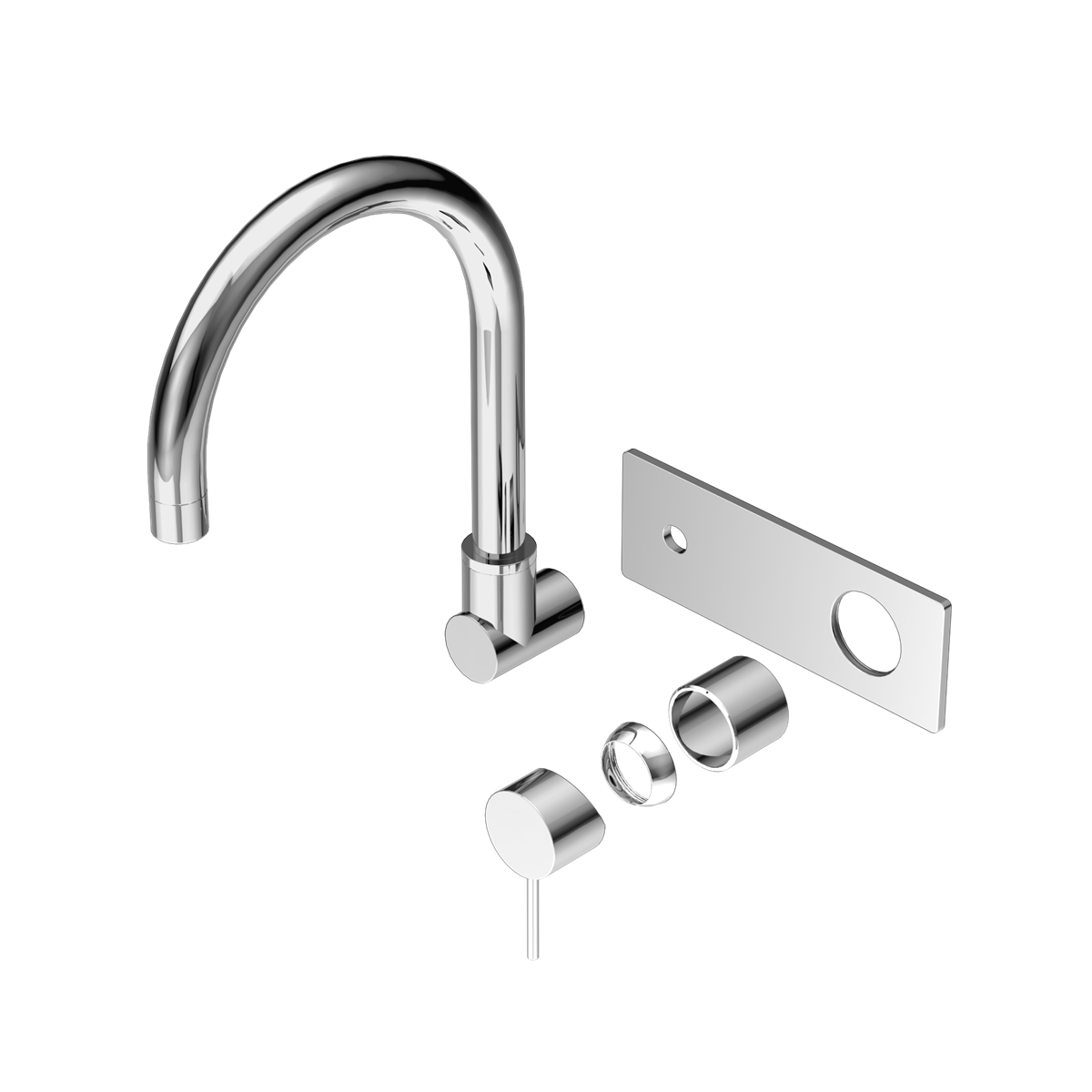 Mecca Wall Basin/bath Mixer Swivel Spout Trim Kits Only