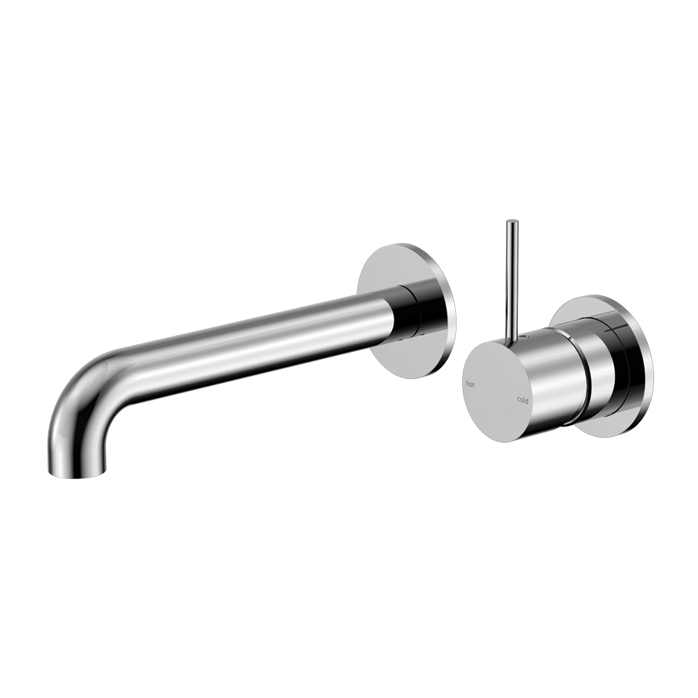 Mecca Wall Basin/bath Mixer Separete Back Plate Handle Up 230mm