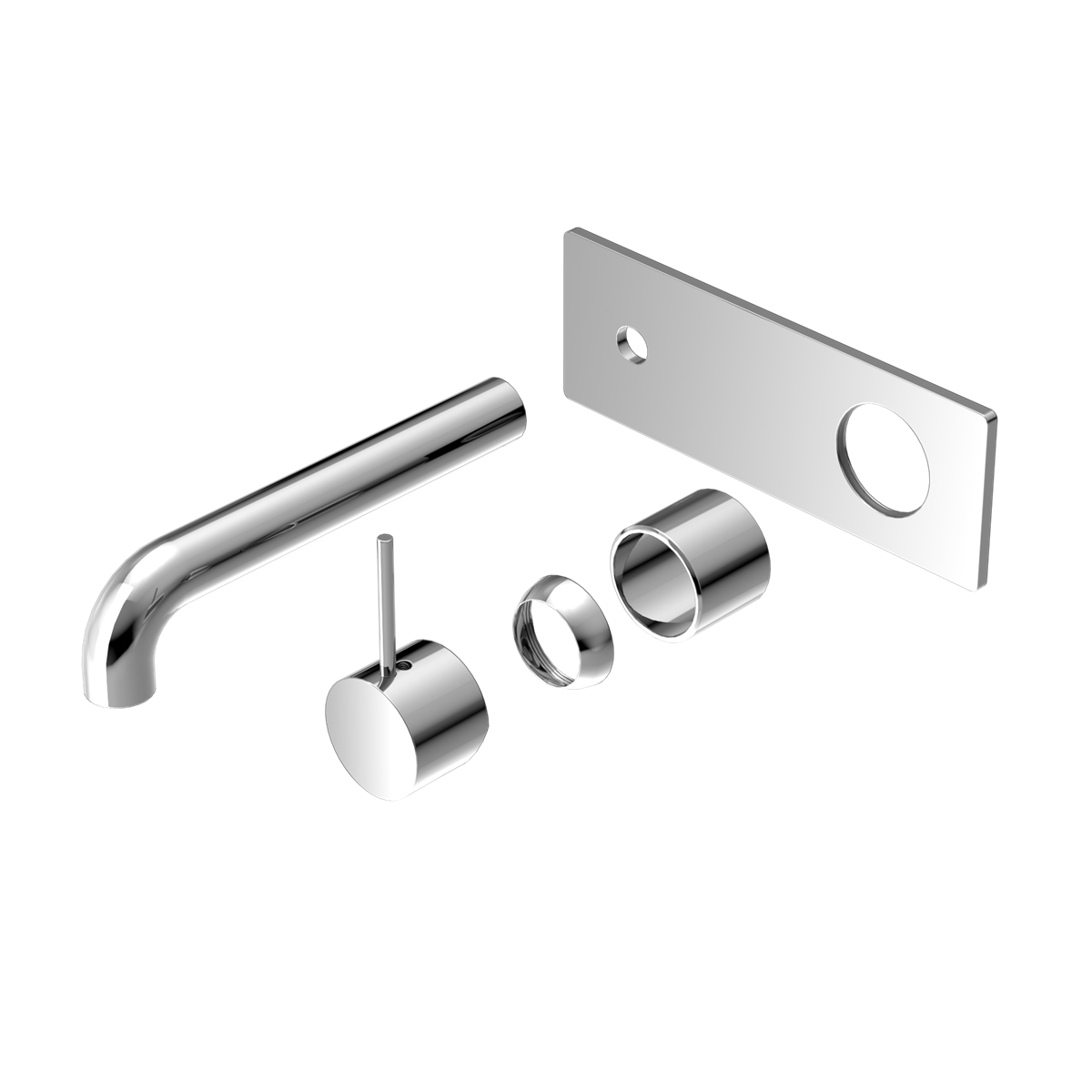 Mecca Wall Basin/bath Mixer Handle Up 185mm Trim Kits Only