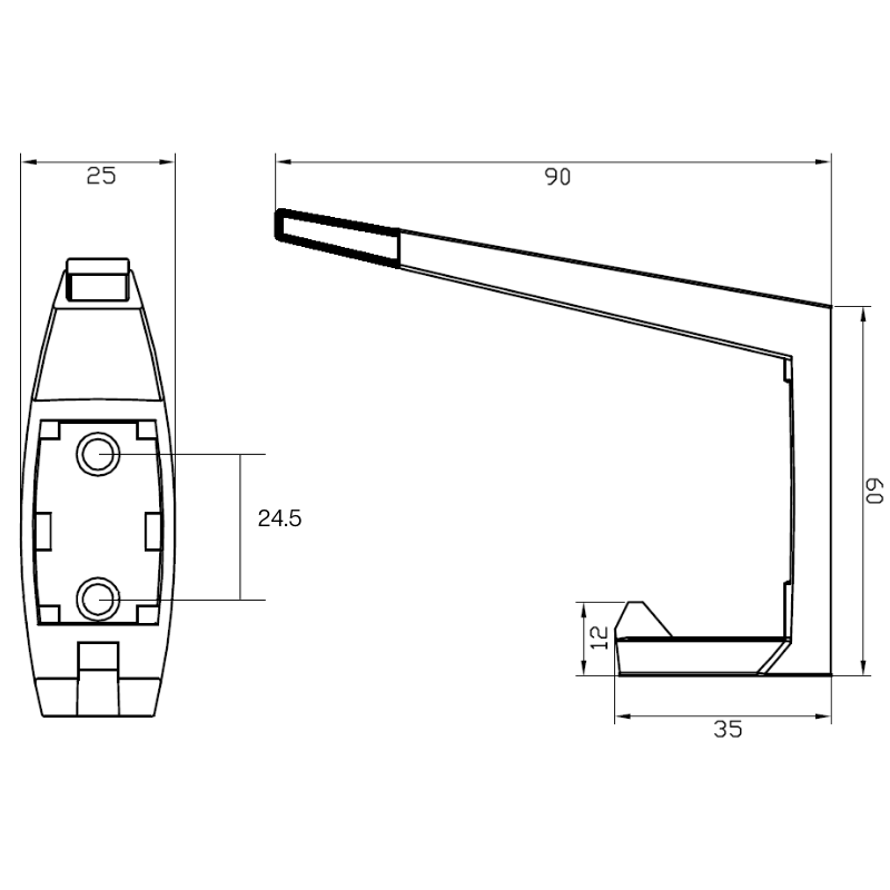 Moda Hat & Coat Hook in Designer Black
