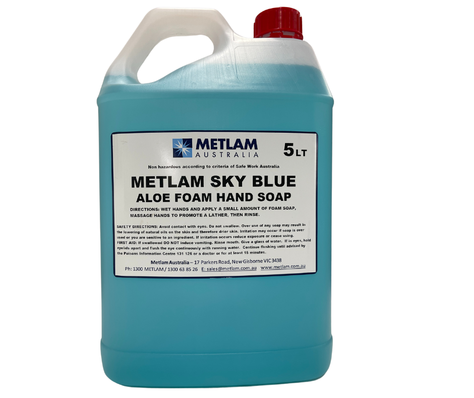 Aloe Vera Foam Hand Soap - Sky Blue, 5 Litre (Carton of 3) | ML_HFS