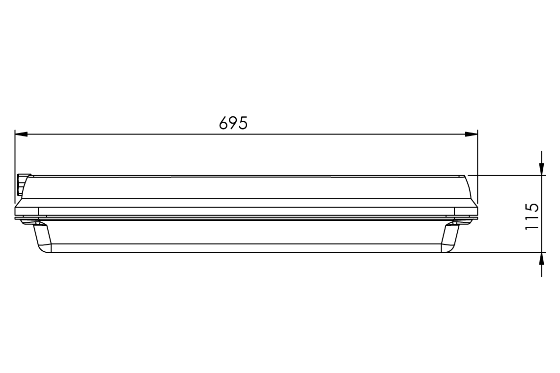 Emergency Light for Hazardous Areas – Green 2x 18W