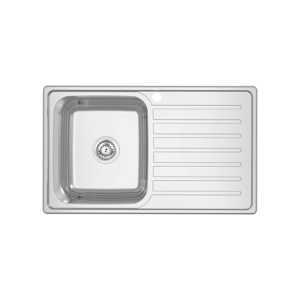 EC Single Left Hand Bowl & Drainer