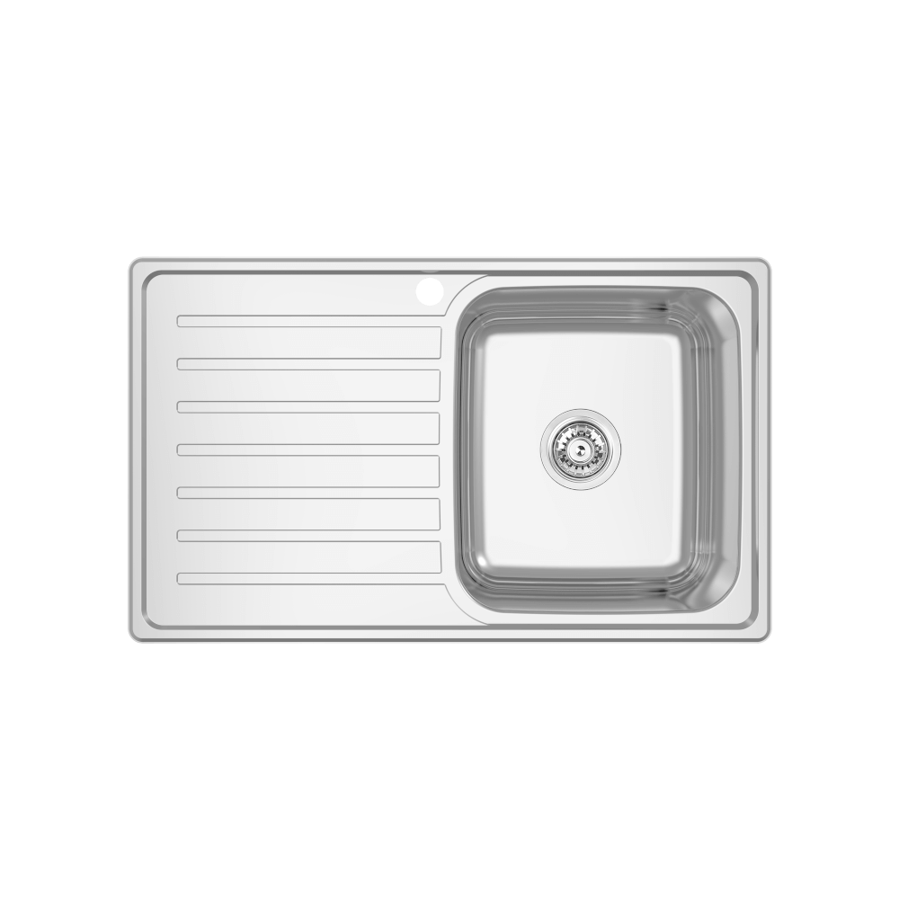 EC Single Right Hand Bowl & Drainer