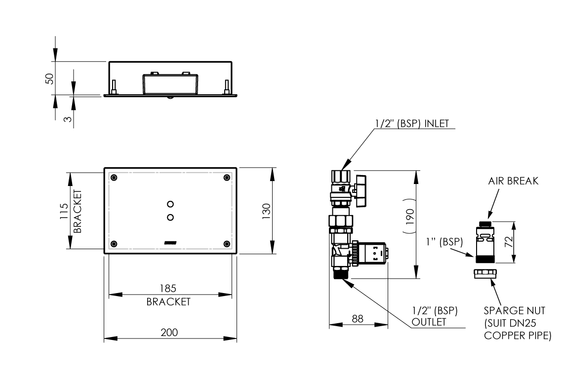 Sensor-Activated Urinal Flushing System