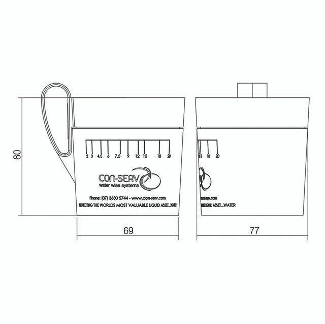 Basin Flow Measuring Cup