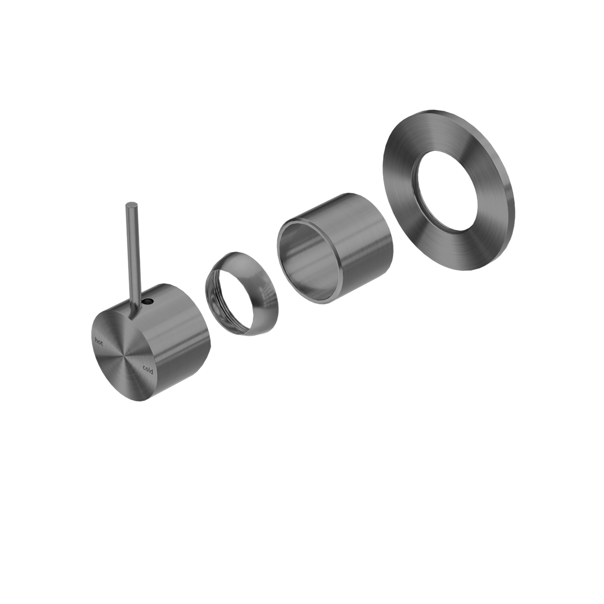 Mecca Shower Mixer Handle Up 80mm Plate Trim Kits Only