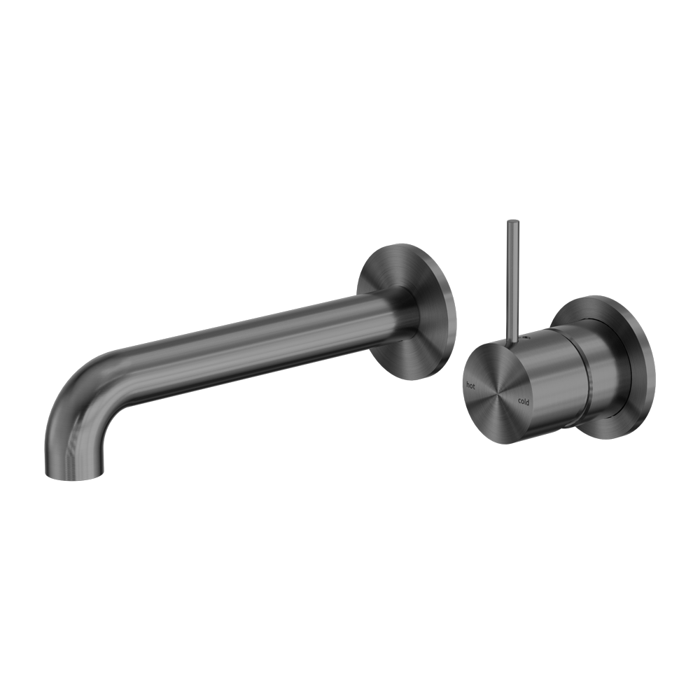 Mecca Wall Basin/bath Mixer Separete Back Plate Handle Up 160mm