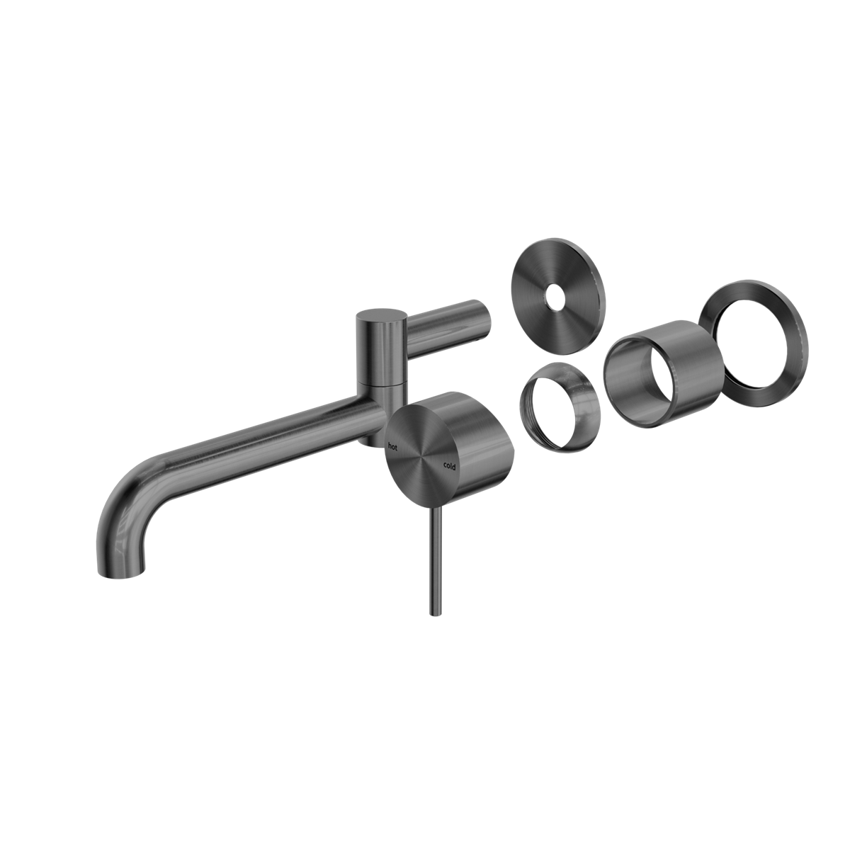 Mecca Wall Basin/bath Mixer Swivel Spout 225mm Trim Kits Only