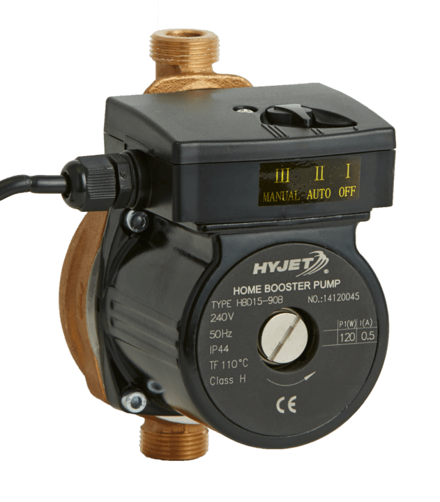 Hyjet Hot Water Home Booster Pump - 120W, 240V, Bronze DR
