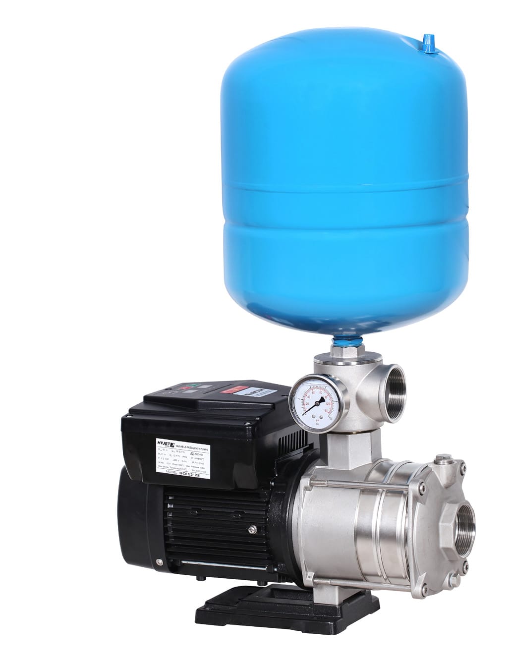 Hyjet VSD Horizontal Multistage Pressure Pump - 2.2kW, 240V, 12m³/h, 33m Head